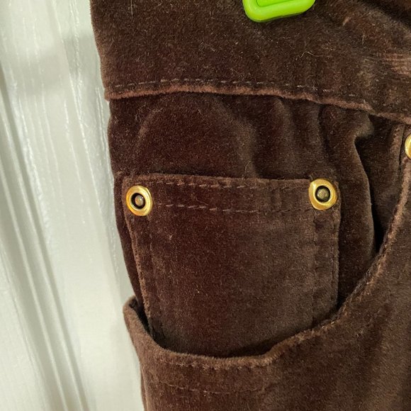 EUC~DG2 Diane Gilman Stretch Velvet straight leg Jean Women's~Brown sz 12 - Picture 3 of 12